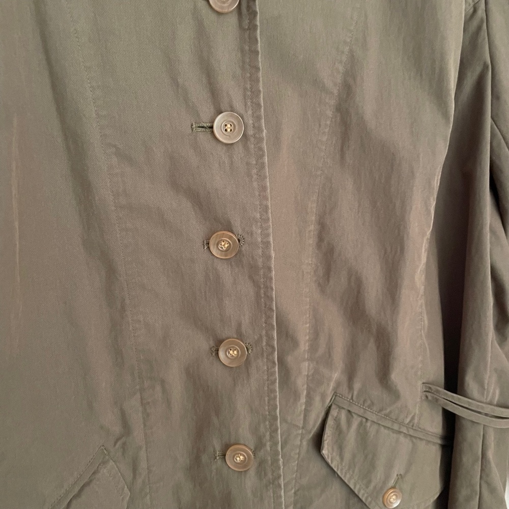Talbots Olive Brown Light Jacket 16w - image 5